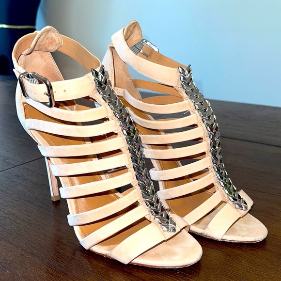 SCHUTZ Shoes - Schultz suede heel sandals Size 9.5B